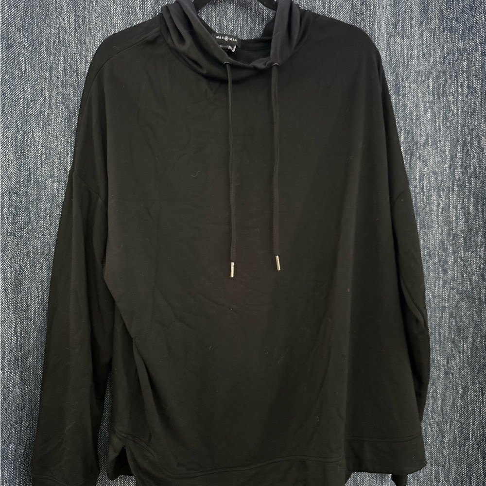 Black Cowl Neck Sweater